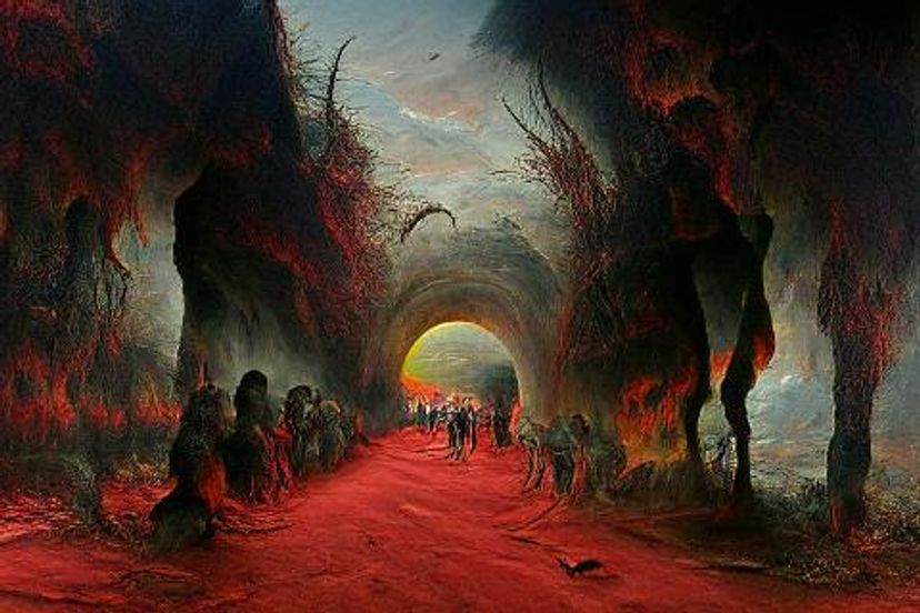 🎥 path to hell - AI Generated Artwork - NightCafe Creator