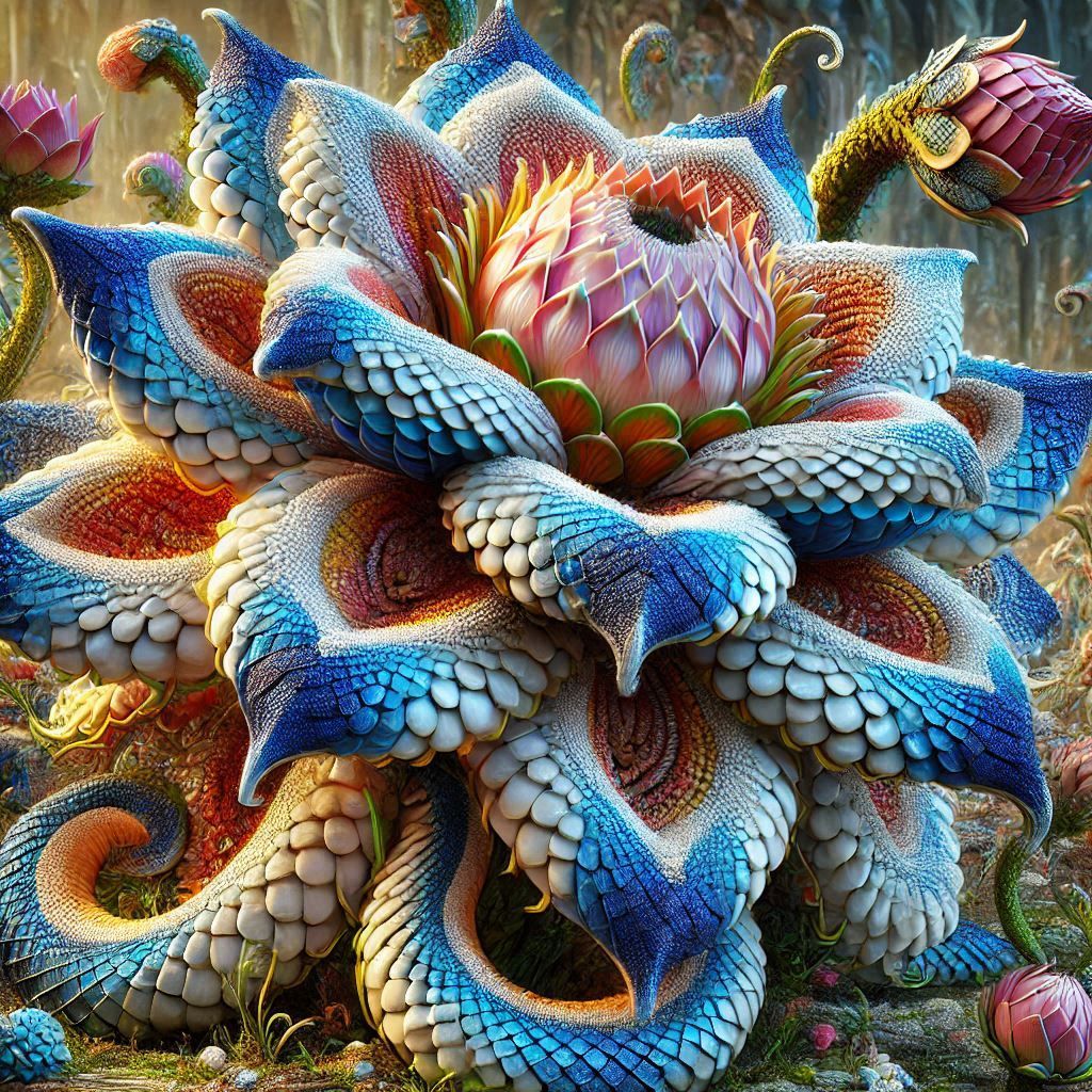 Snake skin Flower