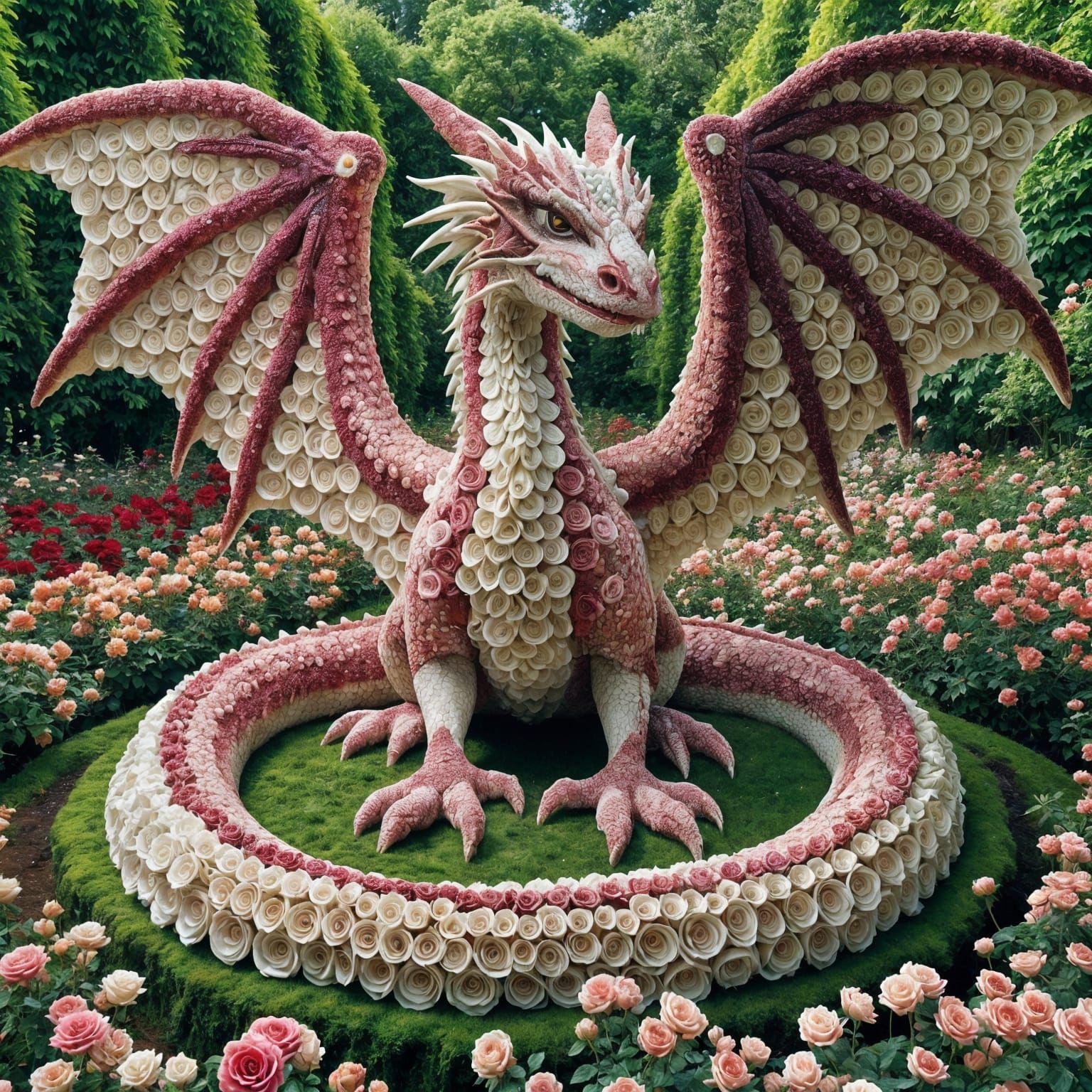 Rose Dragon  by @Original Fopo