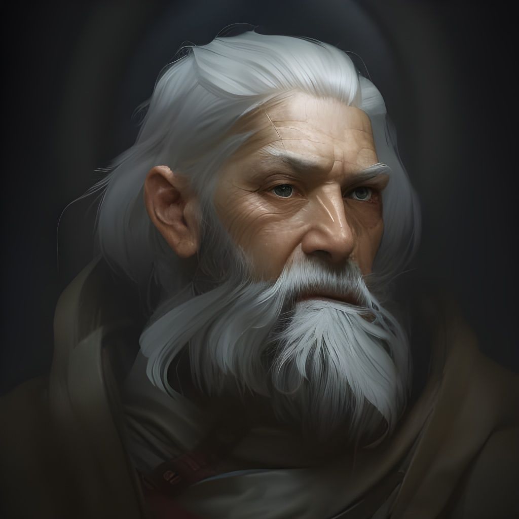 Medieval old man portrait - AI Generated Artwork - NightCafe Creator