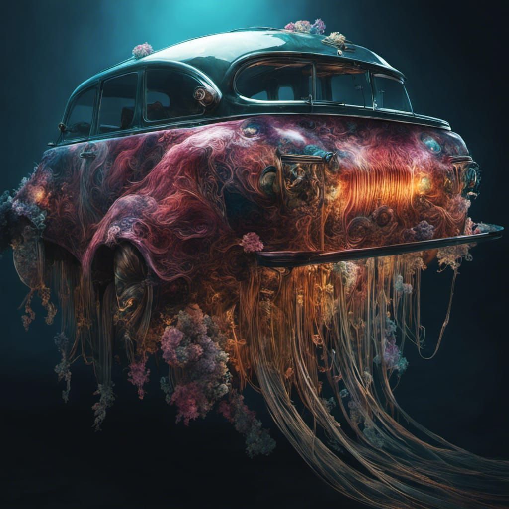 Jellyfish Car AI Generated Artwork NightCafe Creator