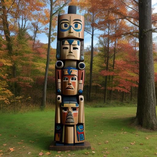 Wooden Totem Pole robot