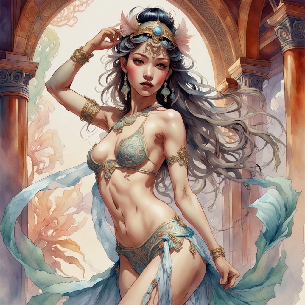 Beutiful exotic dancer   by @BentOOe