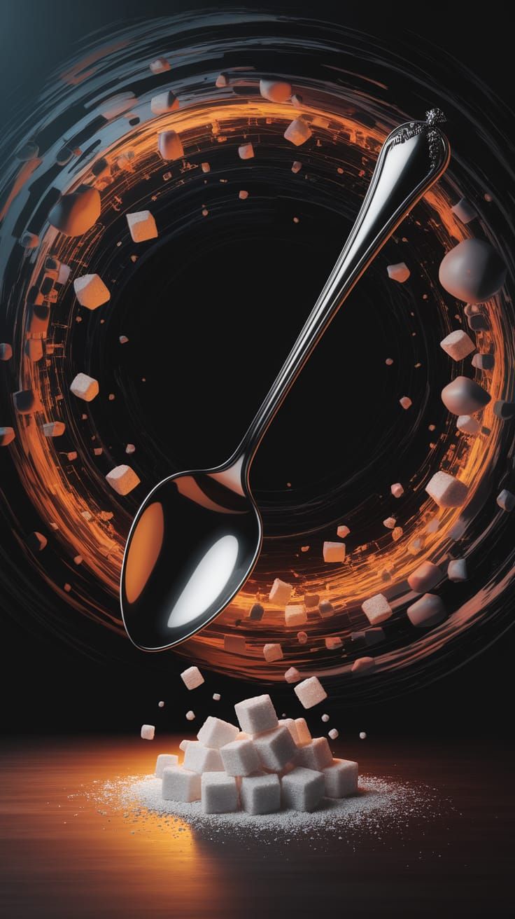 The spoon stirs not the coffee,…