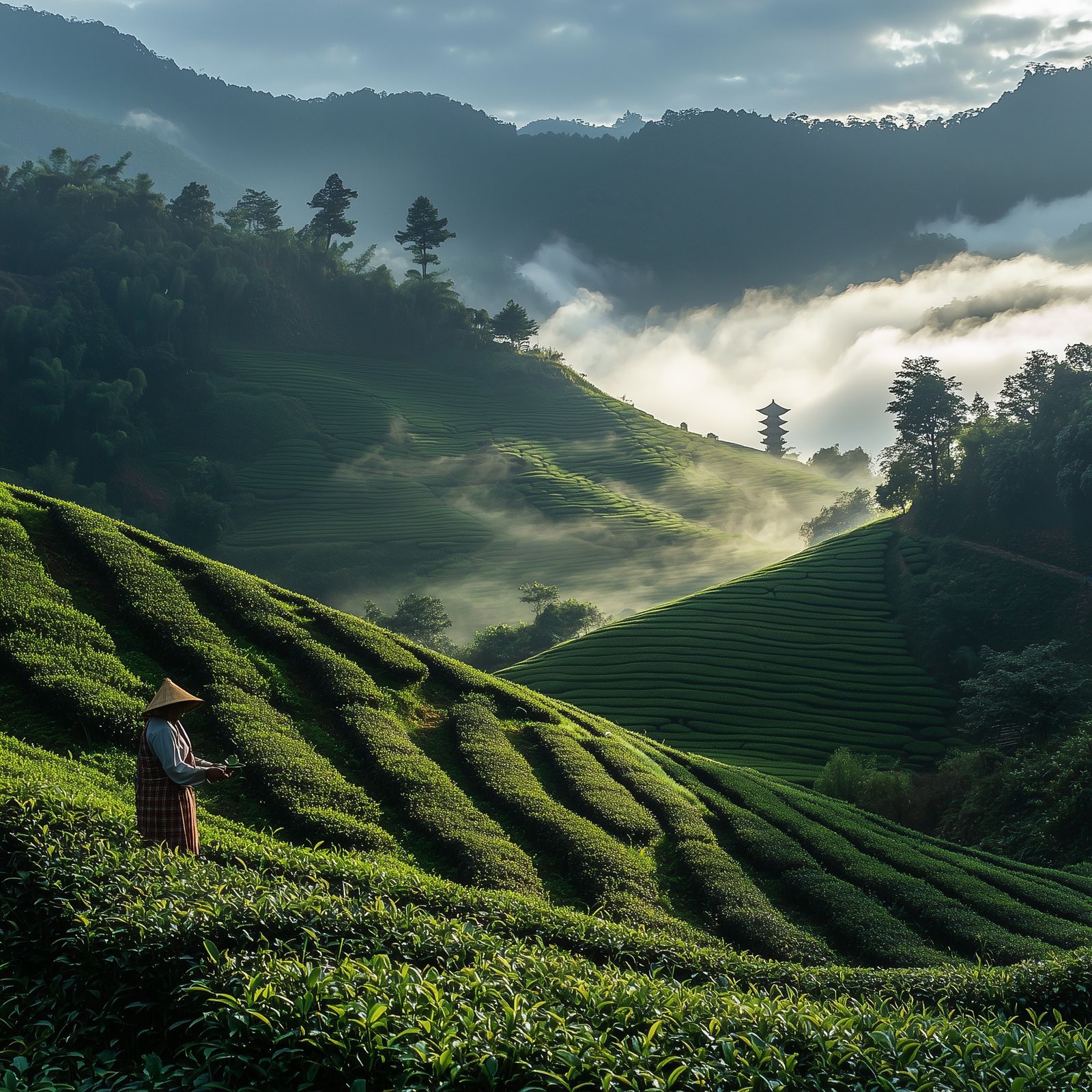Terraced Tea Fields