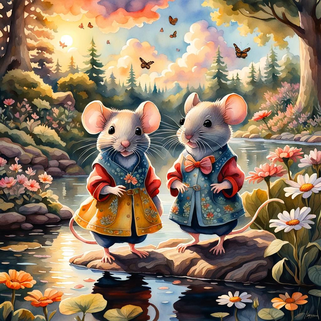 Adorable little mice