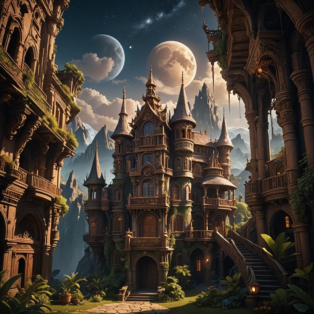 Casa y luna