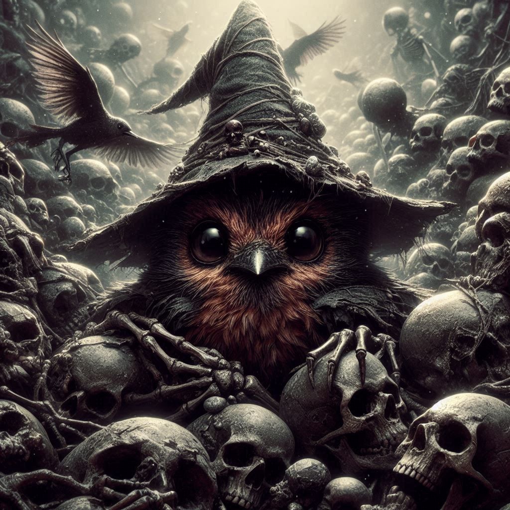 Sole Survivor On A Pile Of Skulls