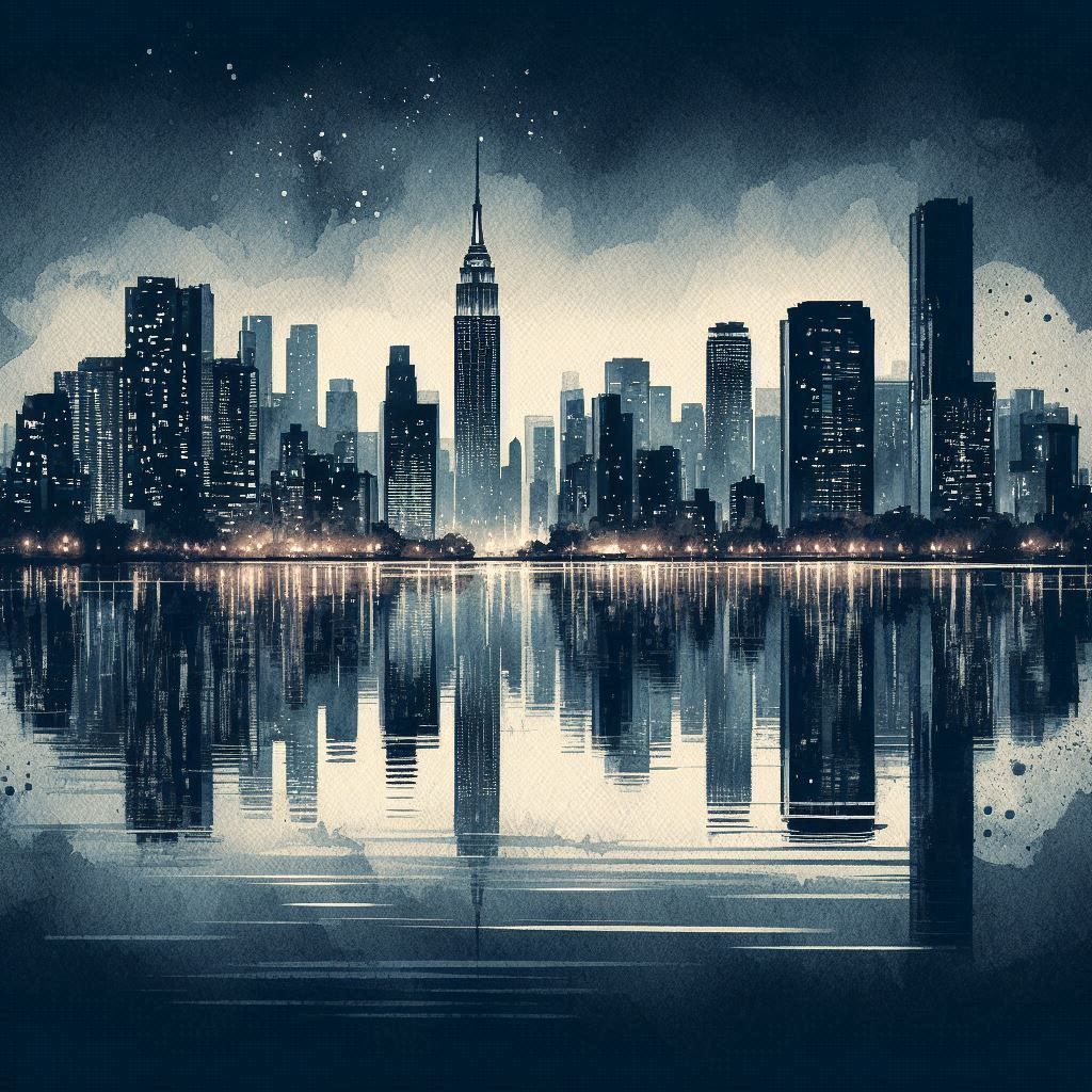 🌃🌆🌇🌃🌆 A dark city skyline