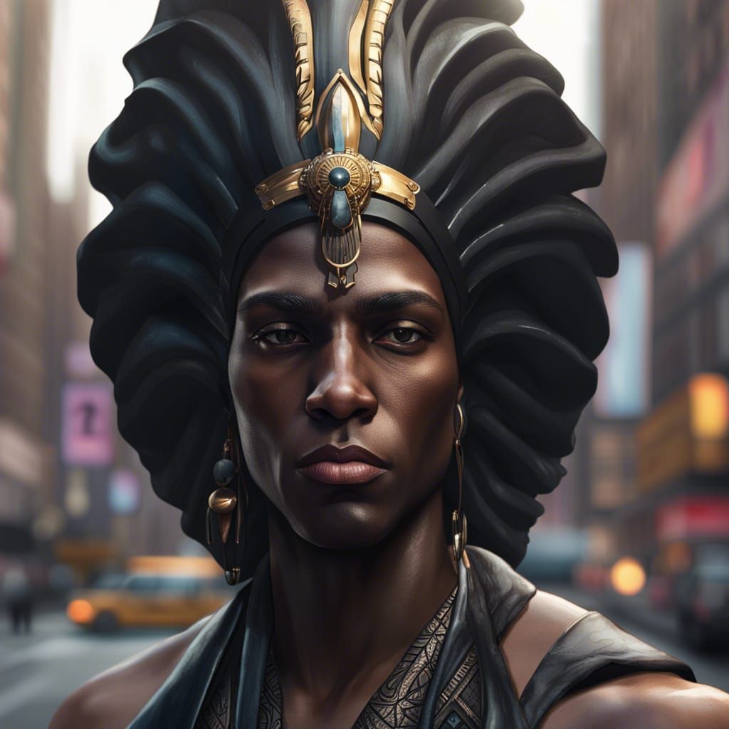 Black Pharaoh - Ai Generated Artwork - Nightcafe Creator