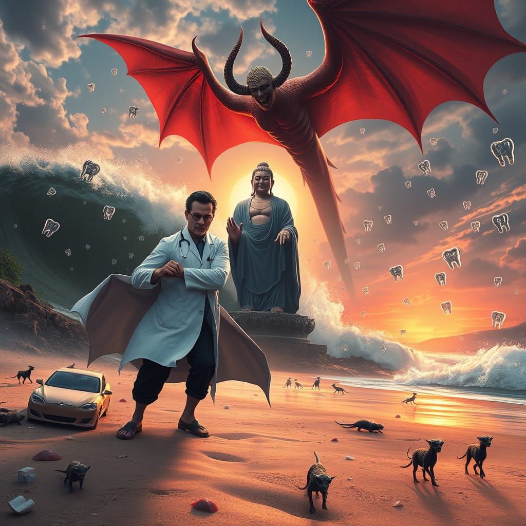 Chaos on the Beach: A Heroic Dentist Battles a Demonic Threa...