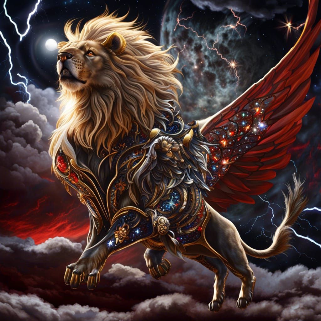 The Winged LION, Animal God of Thunder