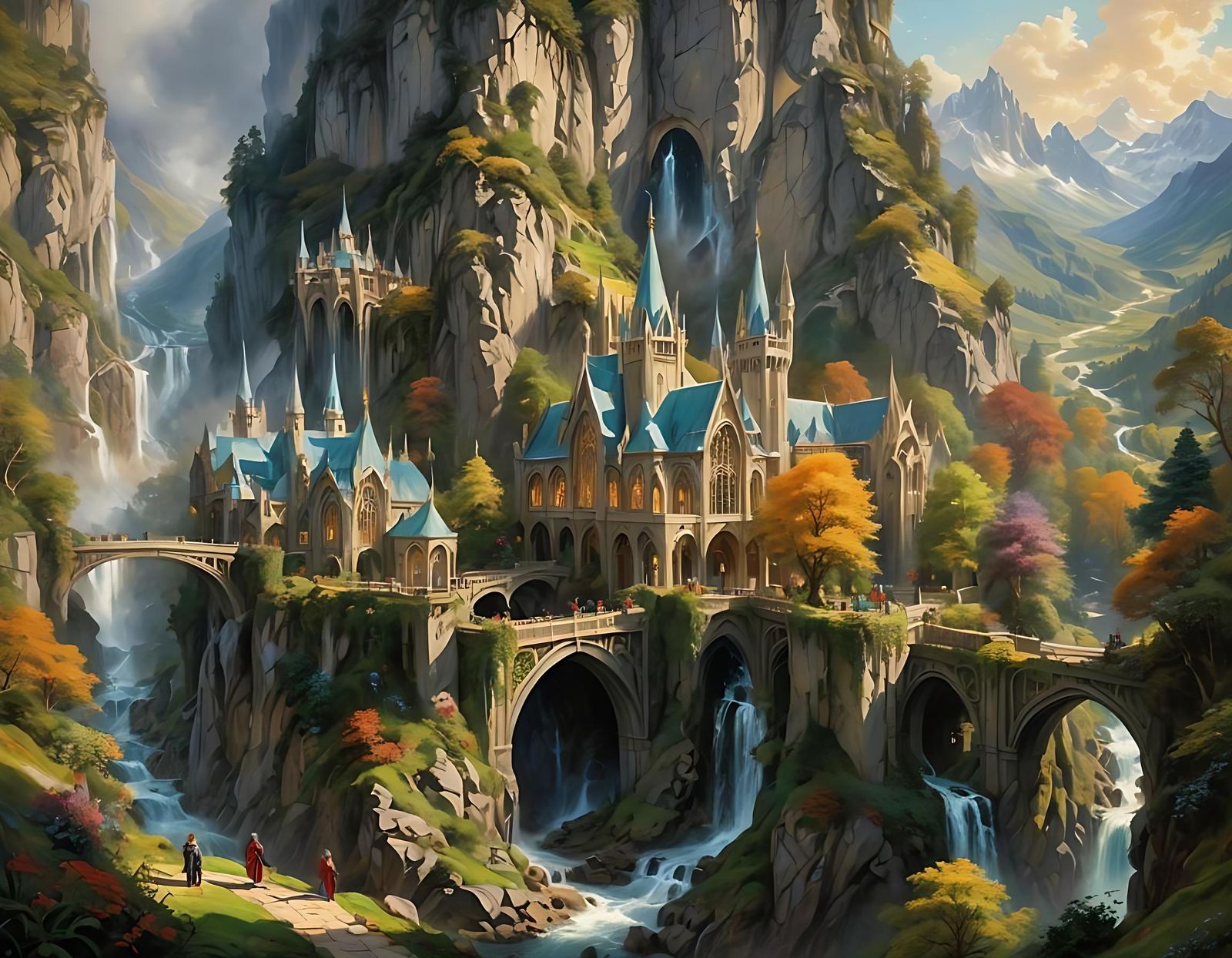 Rivendell - AI Generated Artwork - NightCafe Creator