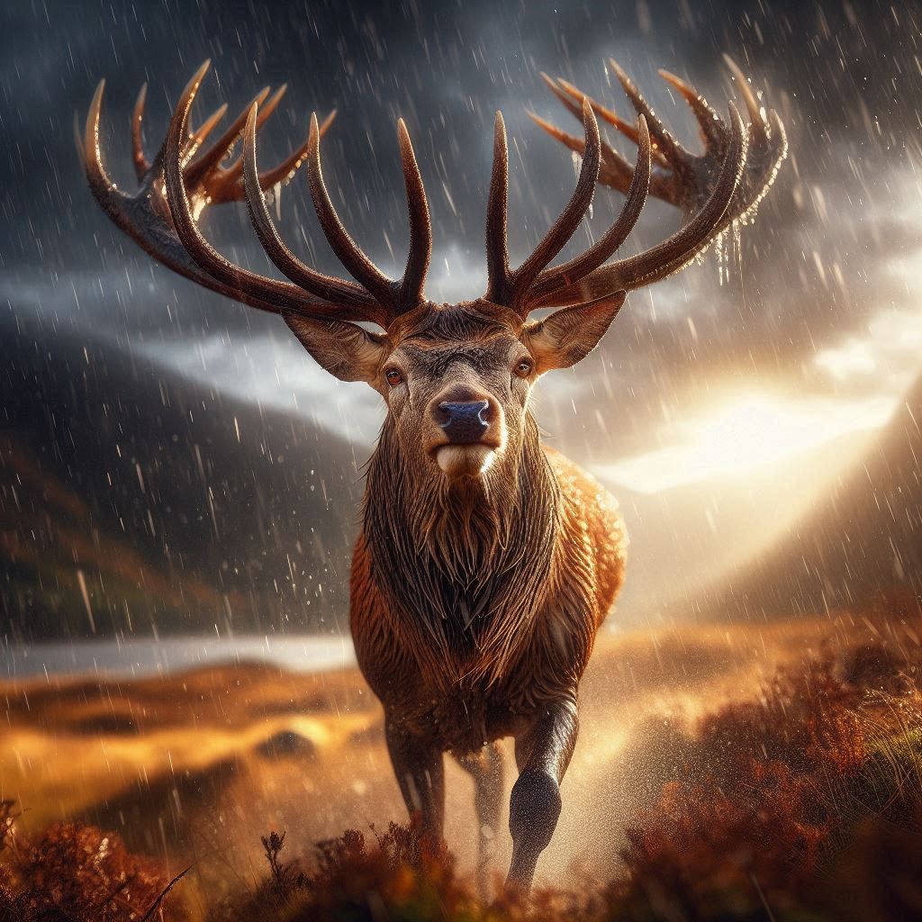 Red Deer Stag (Cervus Elaphus)