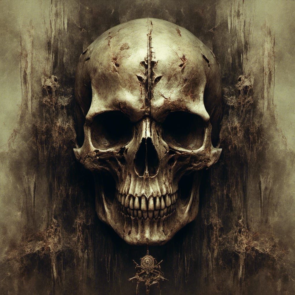 <lora:Macabre:1.0> Skull pharoah