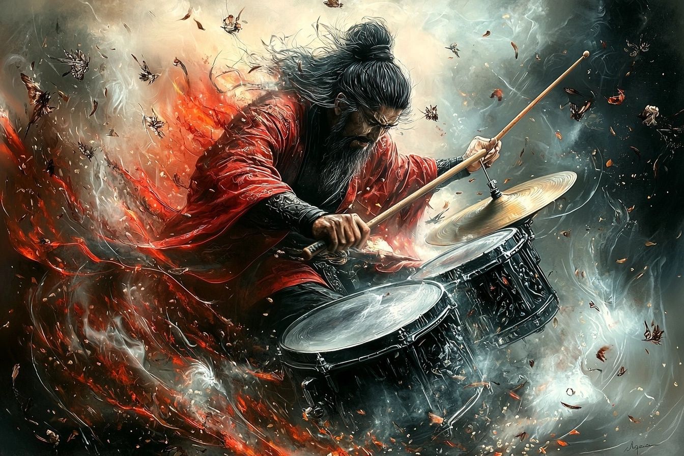 Samurai drummer