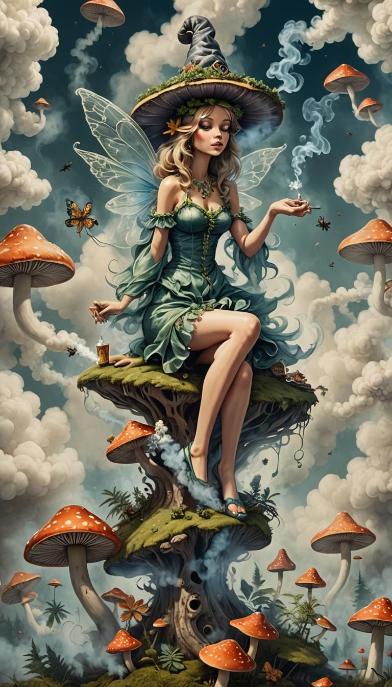 She’s Fairy High…   by @InkLava 