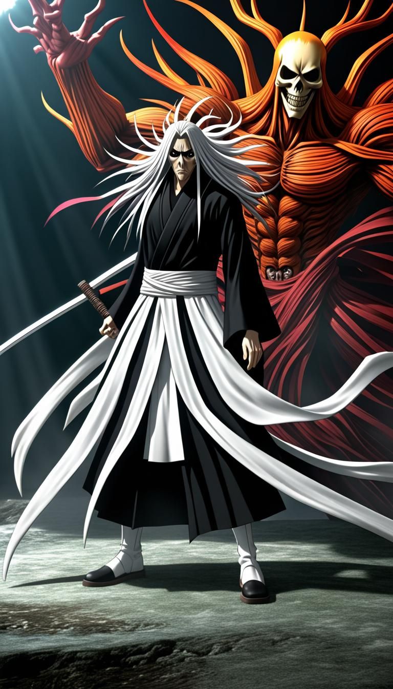 Anime Bleach Character: Shinigami Hollow Fusion