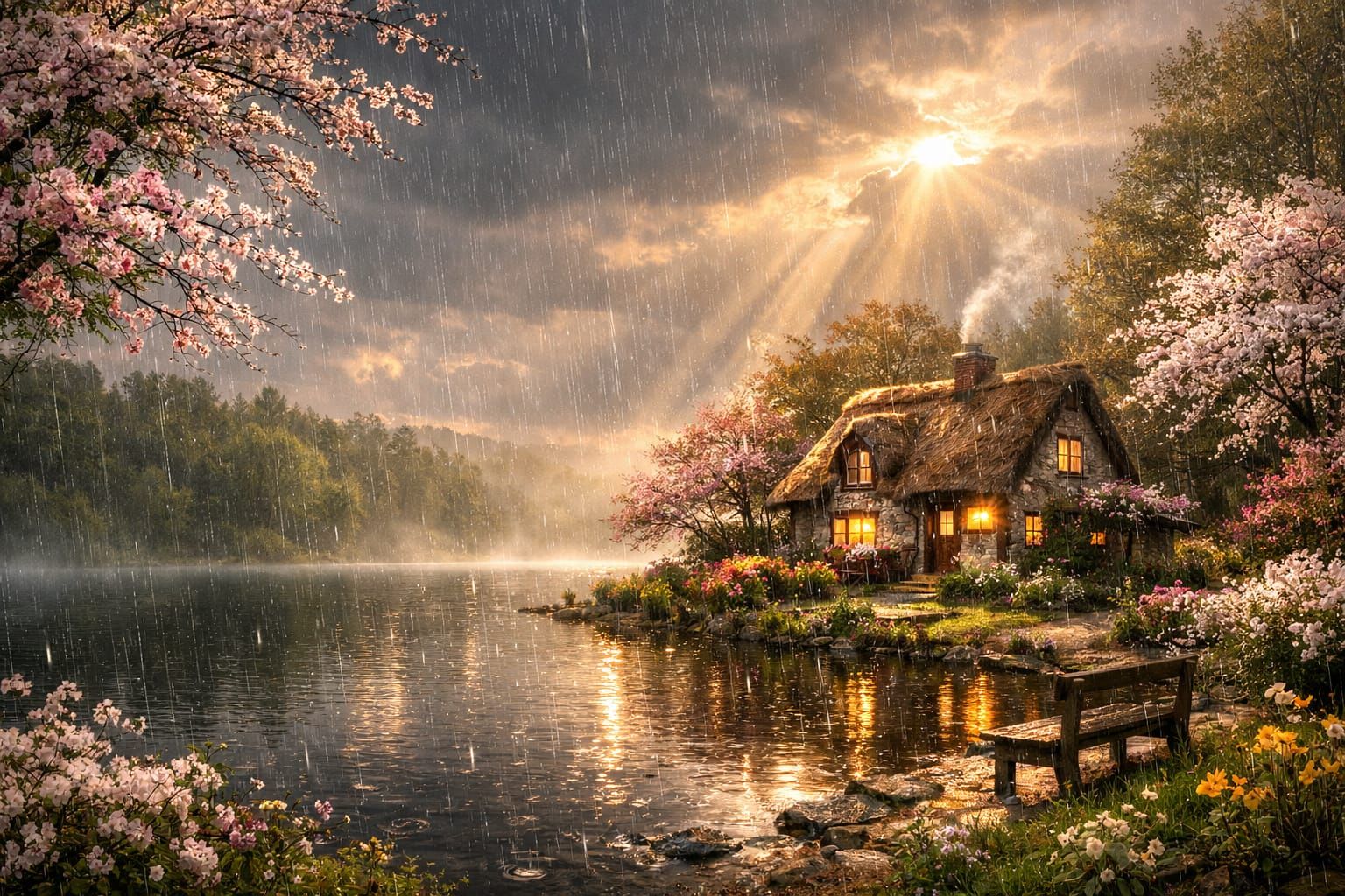 Sun Shower  by @SpookyAutumnSoul84