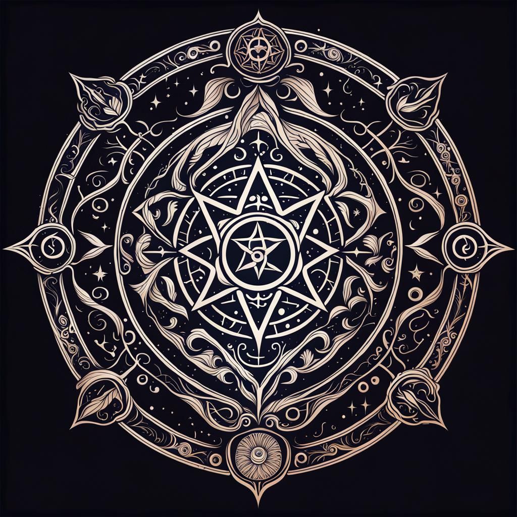 Beauty Sigil symbol design eldritch occult horror beautiful ethereal ...