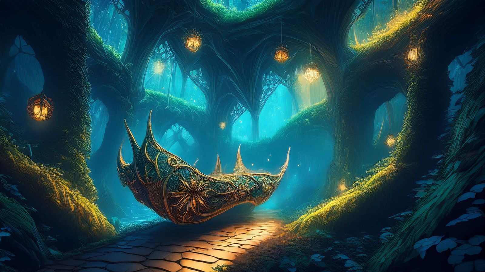 Arrival to the Elven Halls