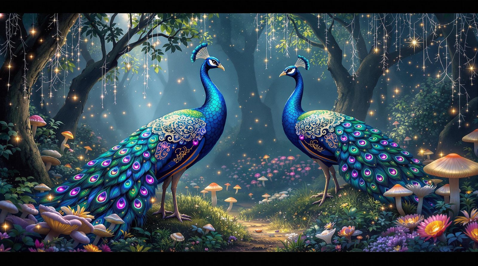 Beautiful exotic peacocks  by @KrisB