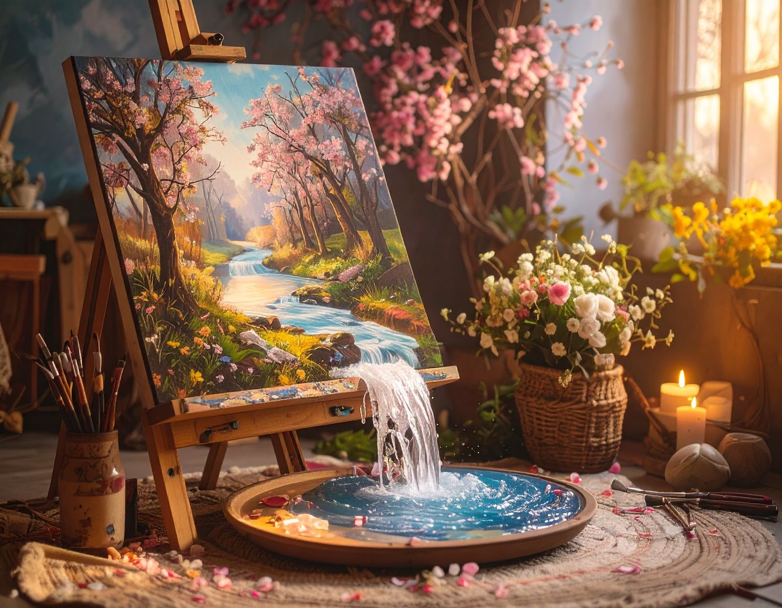 Spring River Flowing