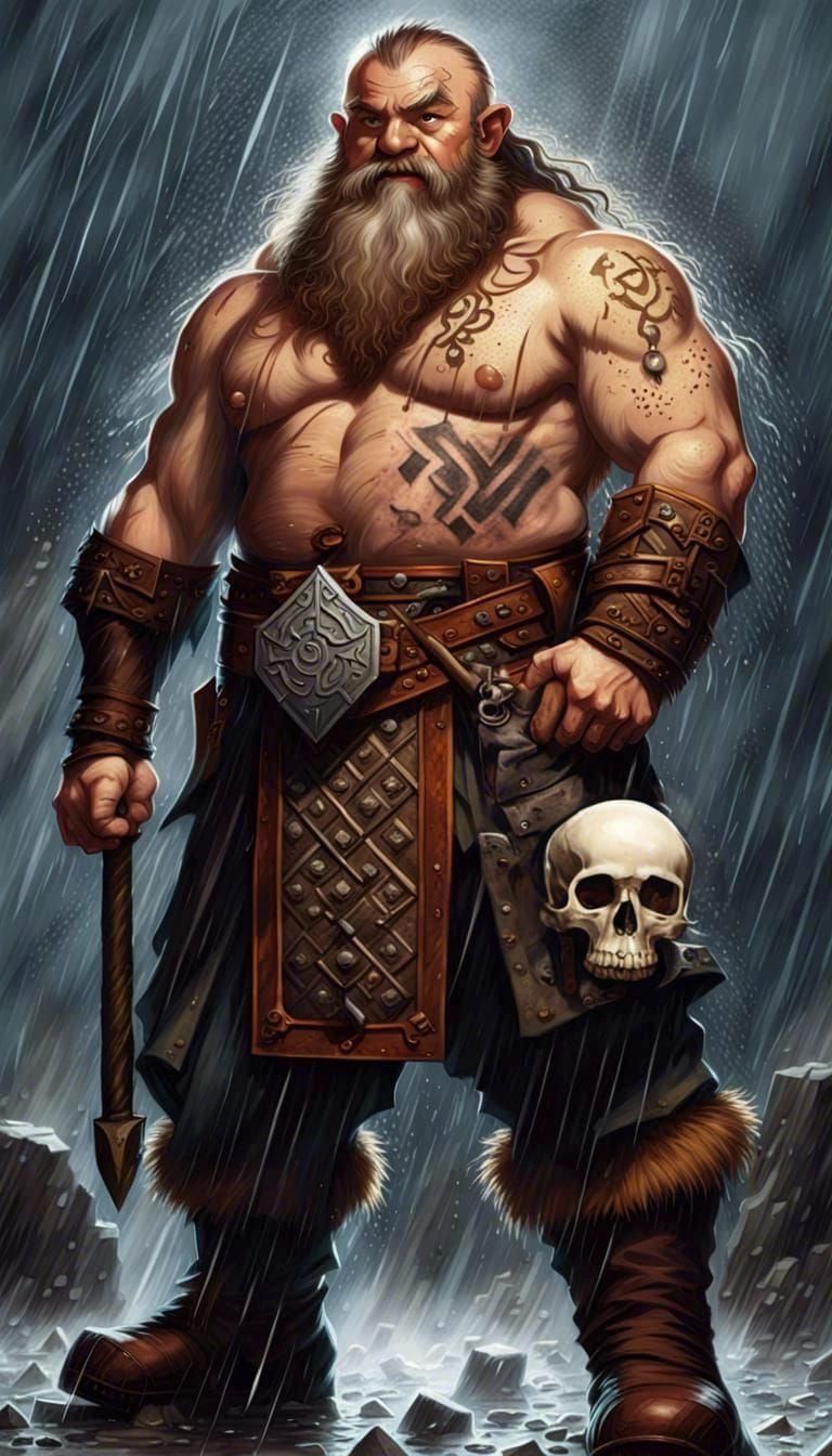 Dwarven Barbarian - AI Generated Artwork - NightCafe Creator