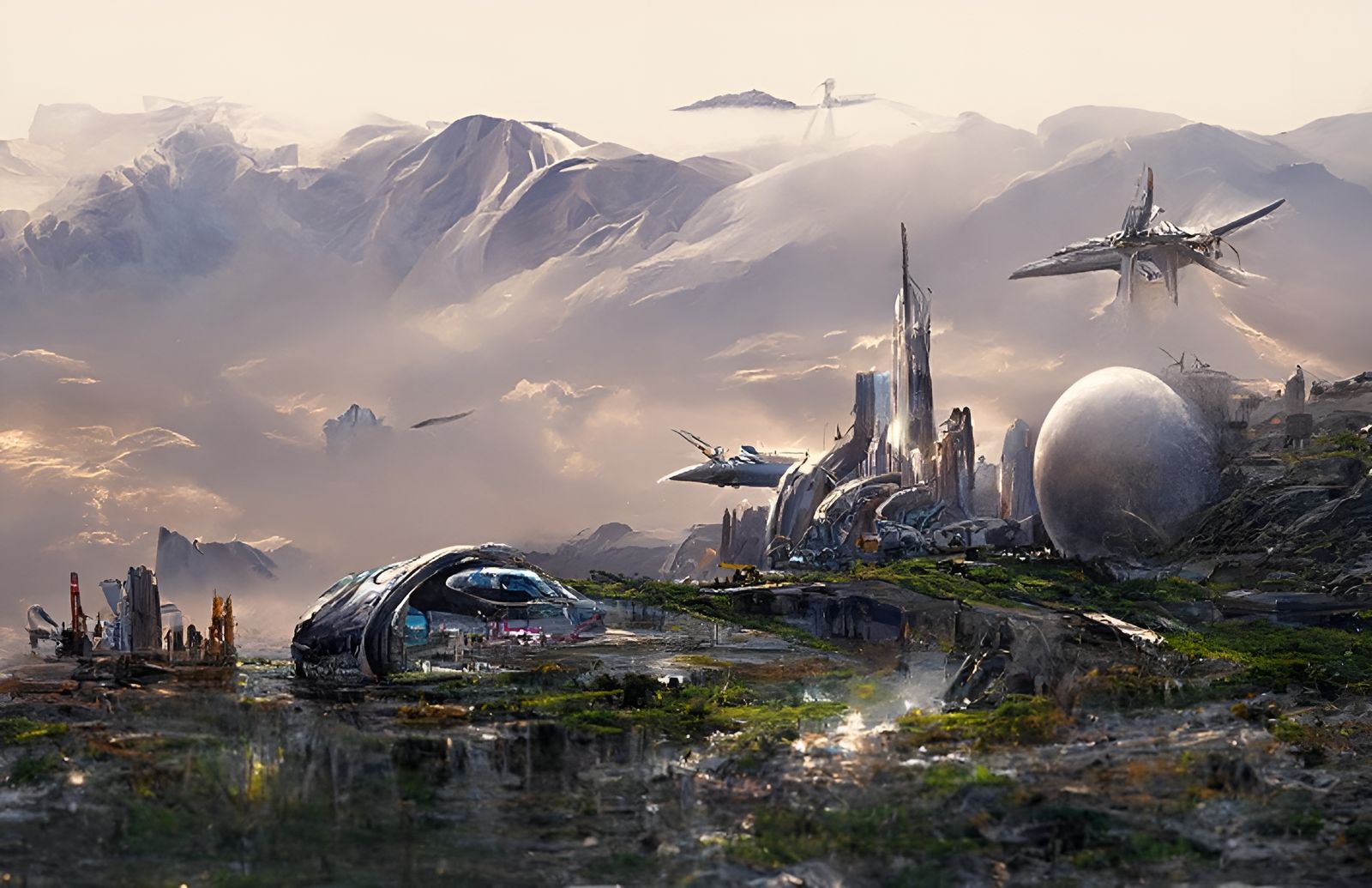Alien's secret base