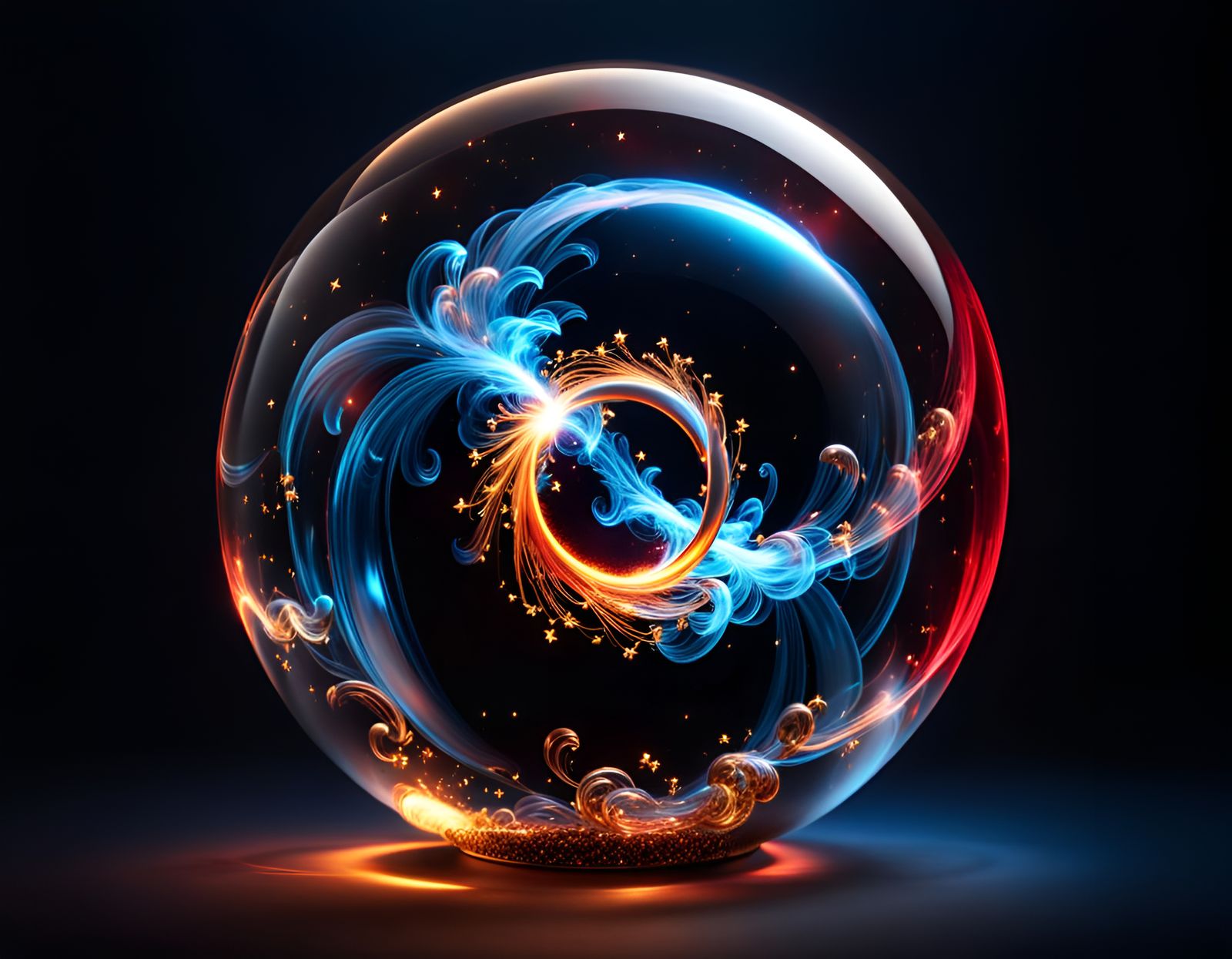 glass sphere  by @tsahel