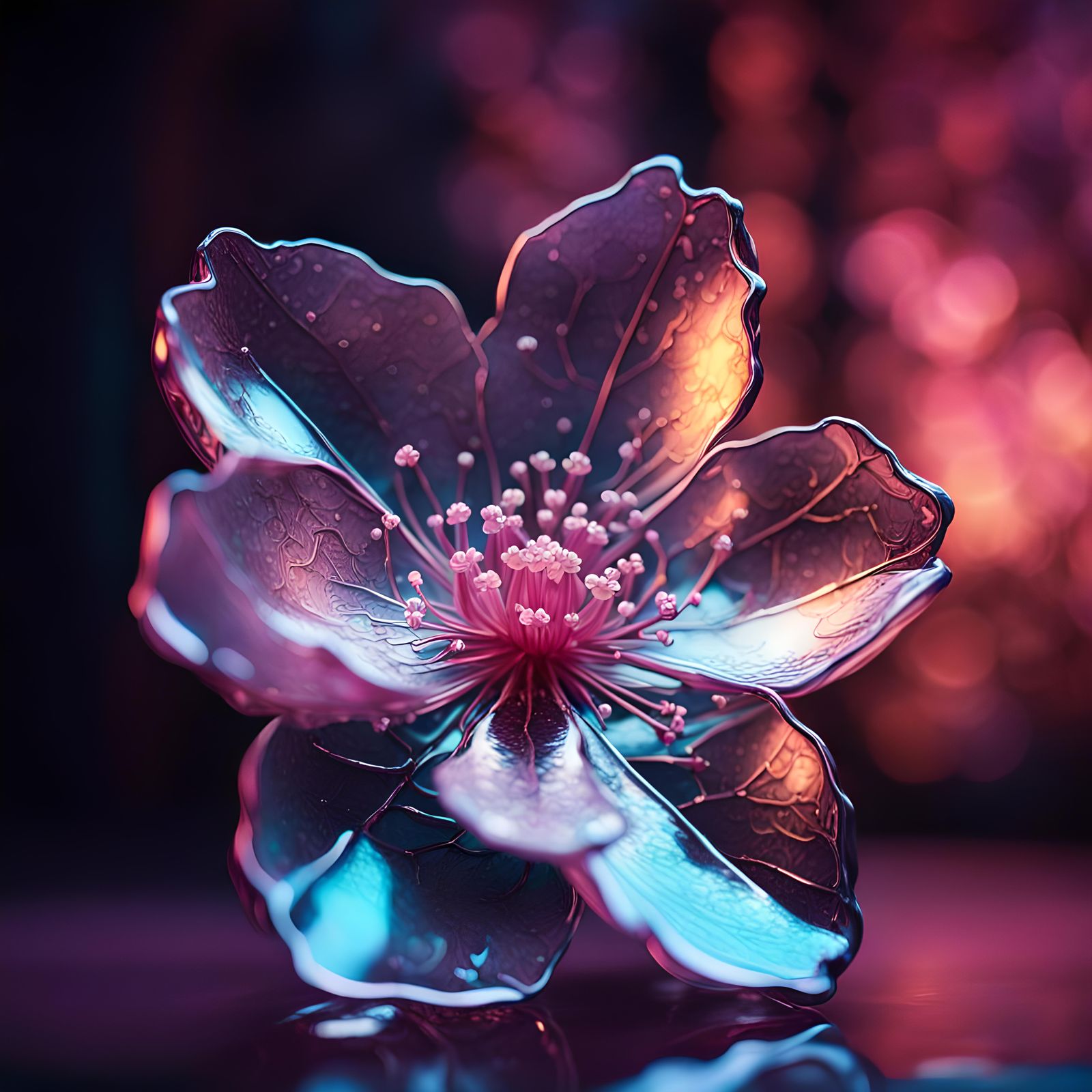 glass cherry blossom  by @4emili4