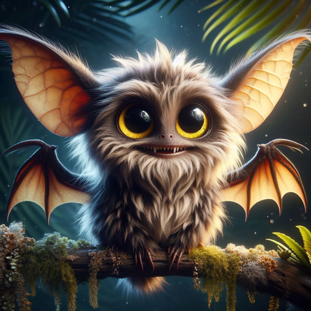 Cute Alien Bat creature