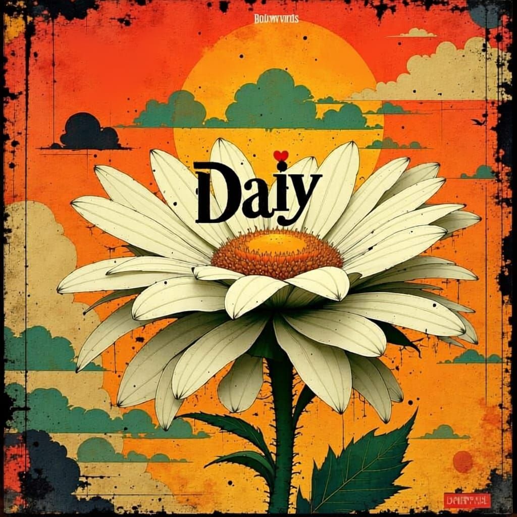<lora:Akimora:1.0> I need creative for cover art for my new song titled DAISY FREESTYLE the song contain  3 genre of music which yAfrosoul,h...