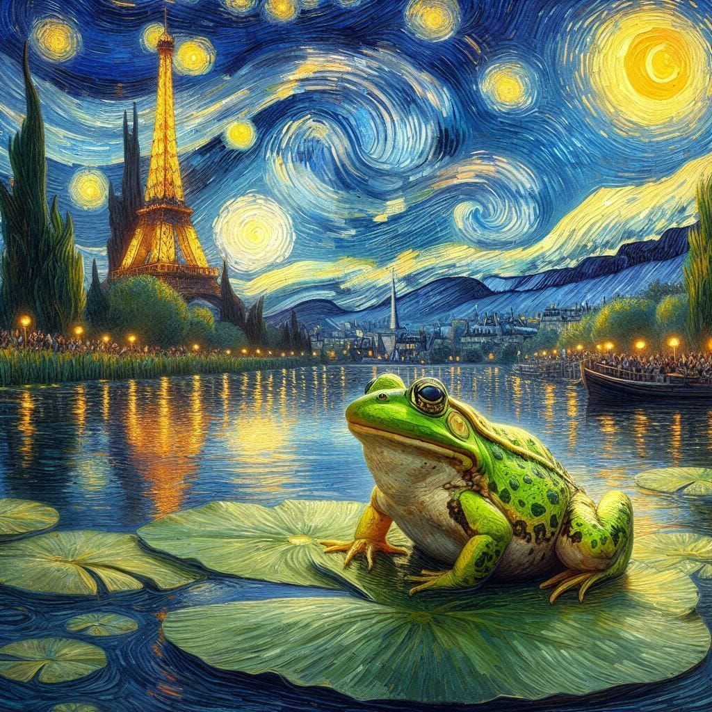 Starry Night Paris Bullfrog I