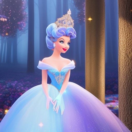 A beautiful 3D Cinderella inspired by the magic of Disney. S...
