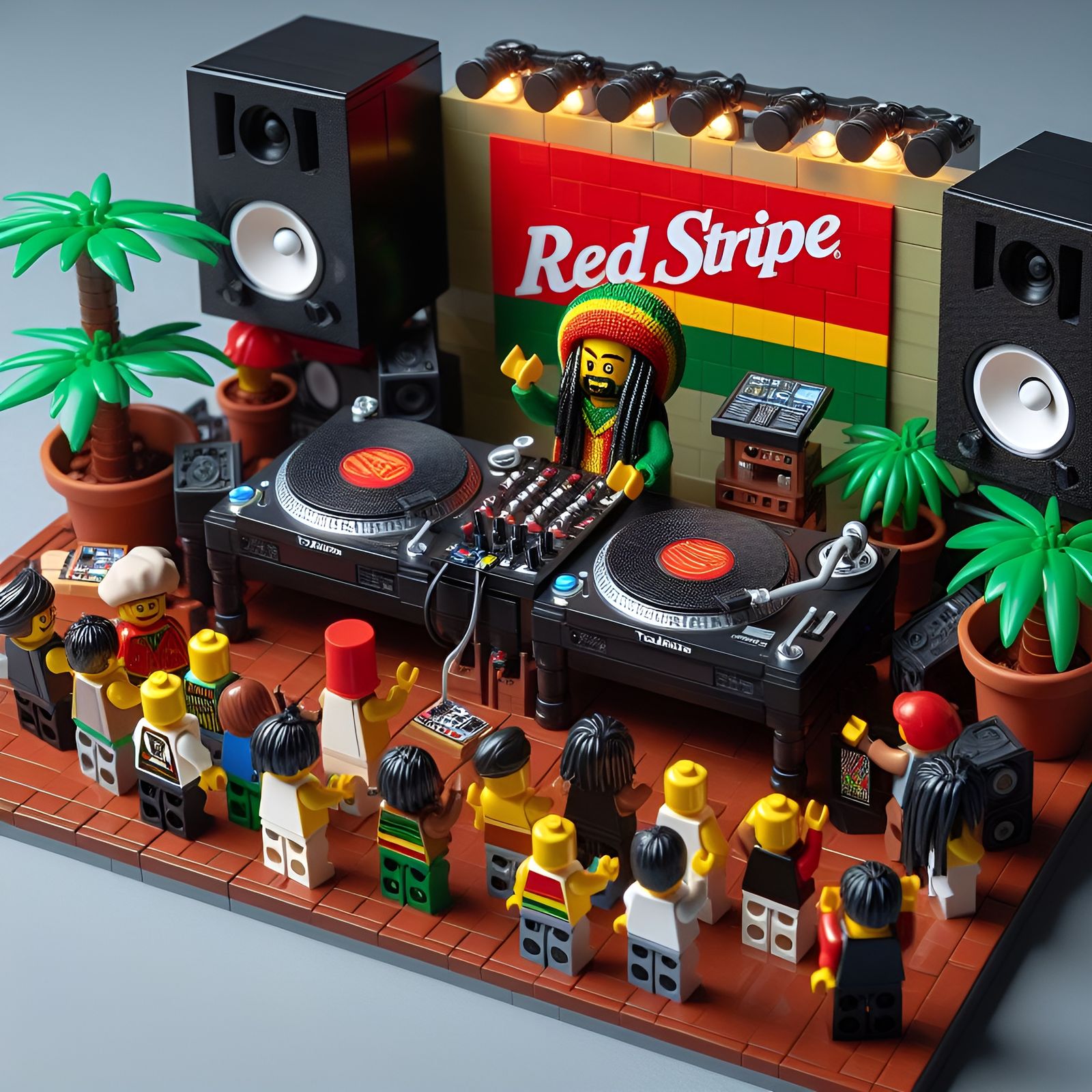 Lego Dancehall in Session [vol.1]  (Dall-E-3,  08dec23)