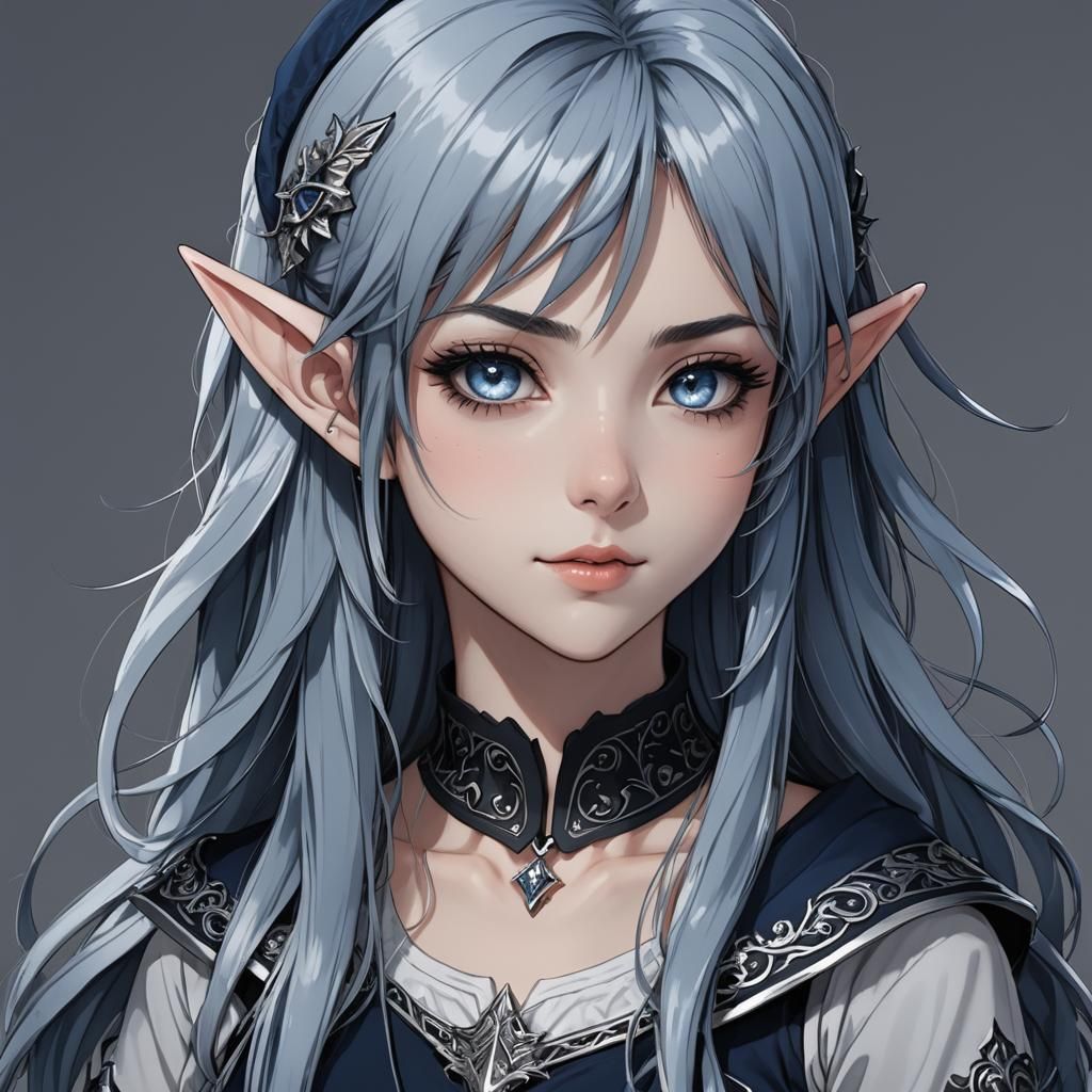 Sweet Maiden in Blue
