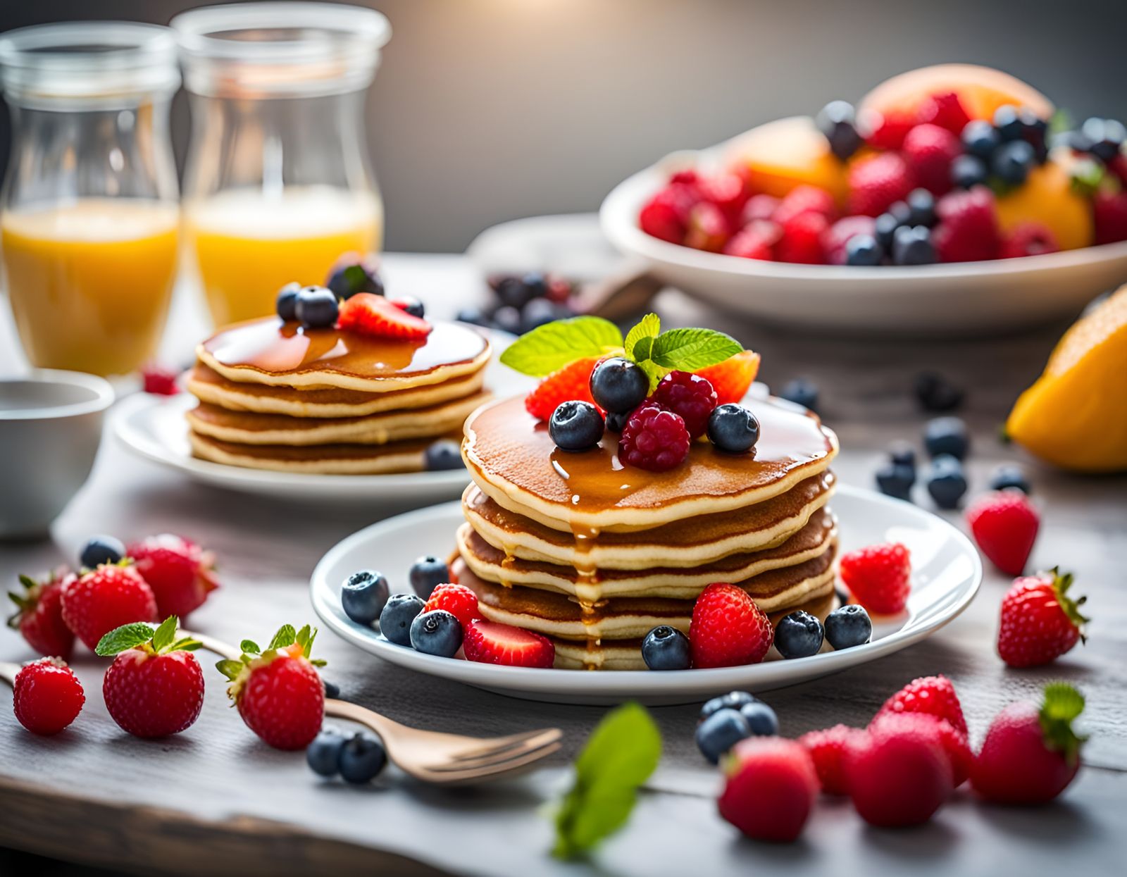 Pancakes with Fruit
