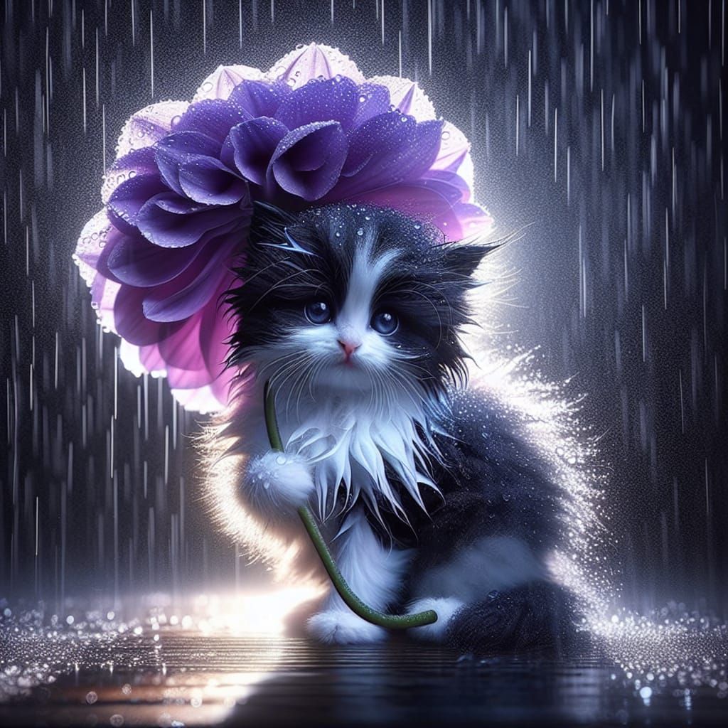 Flower umbrella  by @Ylona