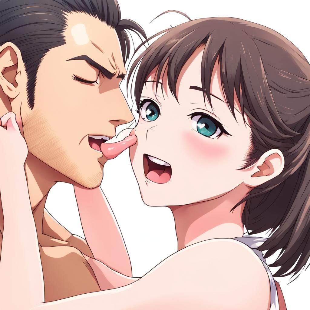 man licking pretty girl - AI Generated Artwork - NightCafe Creator