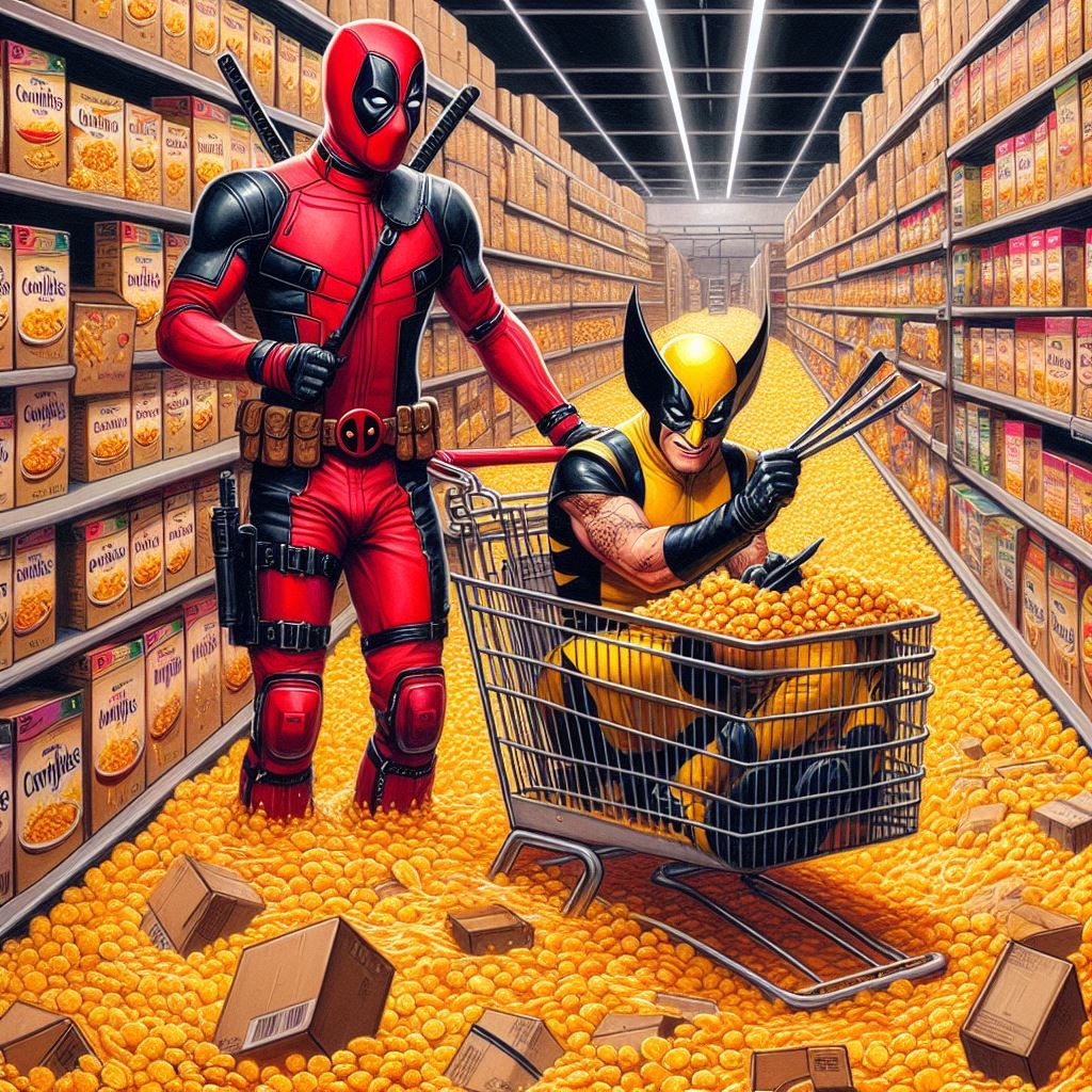 Crazy behavior by Deadpool and Wolverine (version 5)