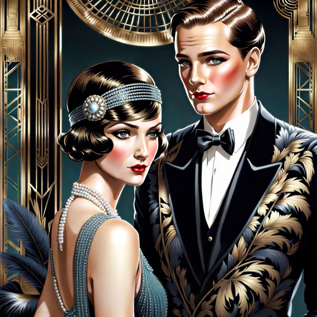 Art deco couple #6  by @That cinema teacher
