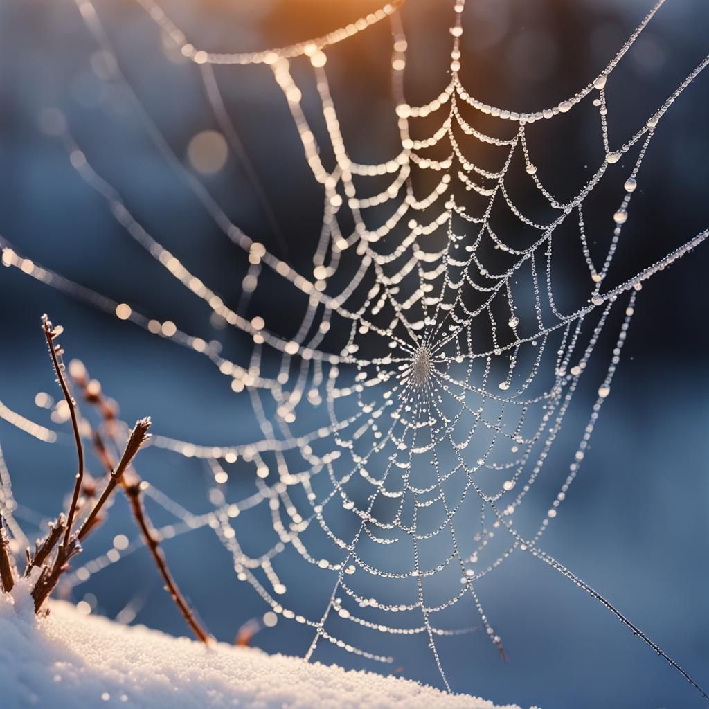Snow crystal web  by @undefined