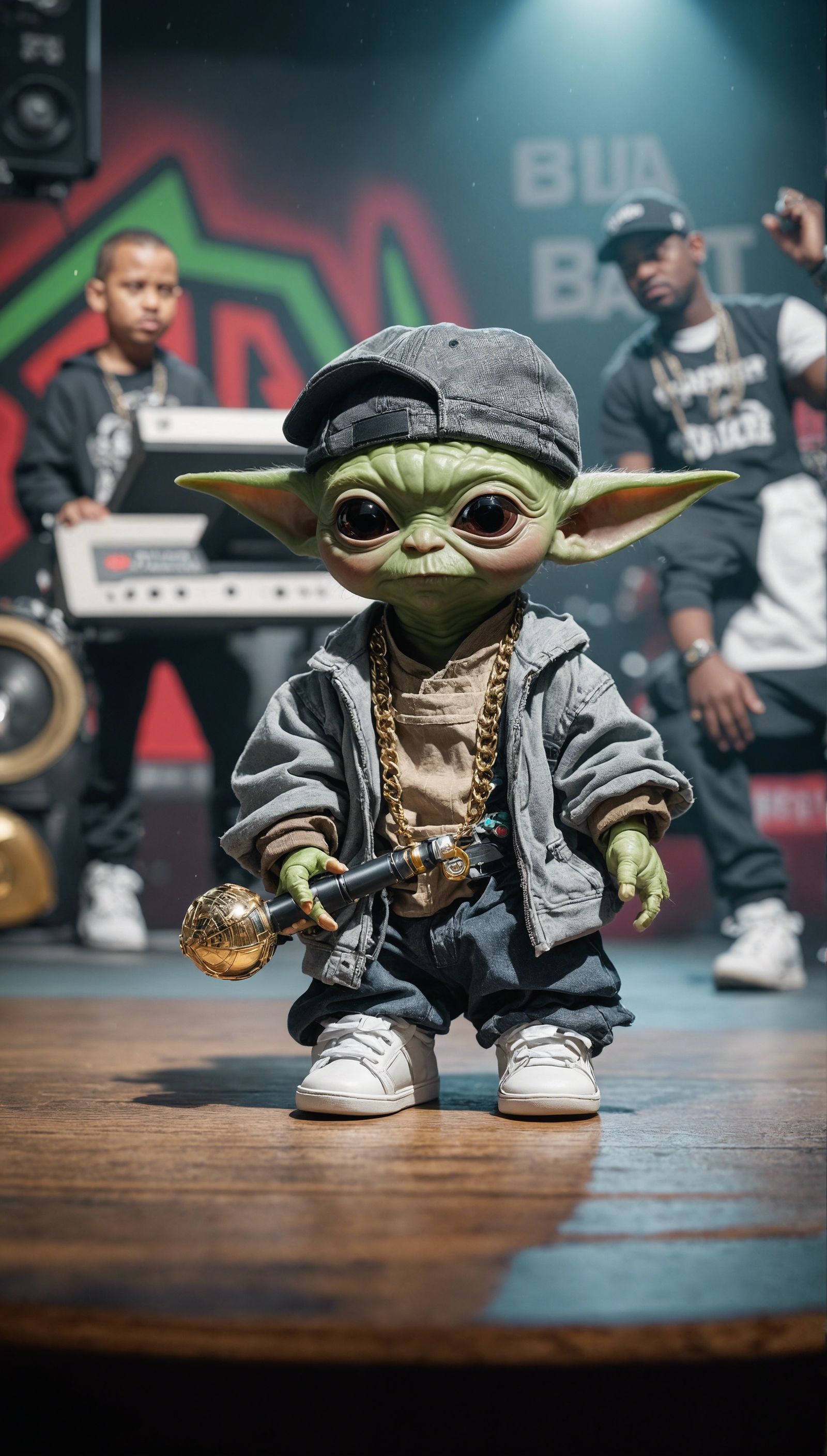 baby yoda as a rapper
