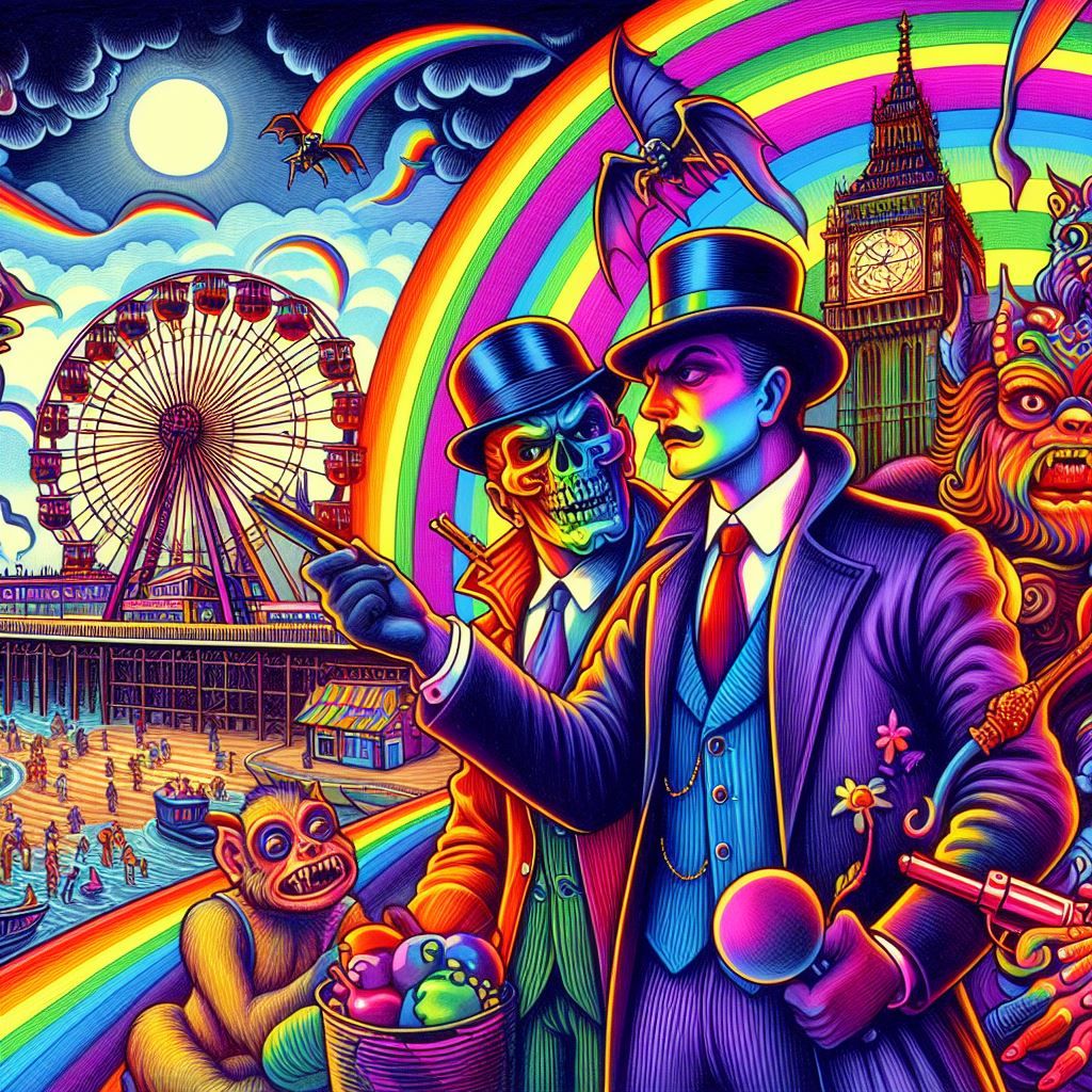 The Rainbow Vampire and The Rainbow Detective. investigation...