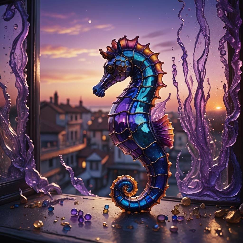 Murano Glass Sea Horse   by @undefined