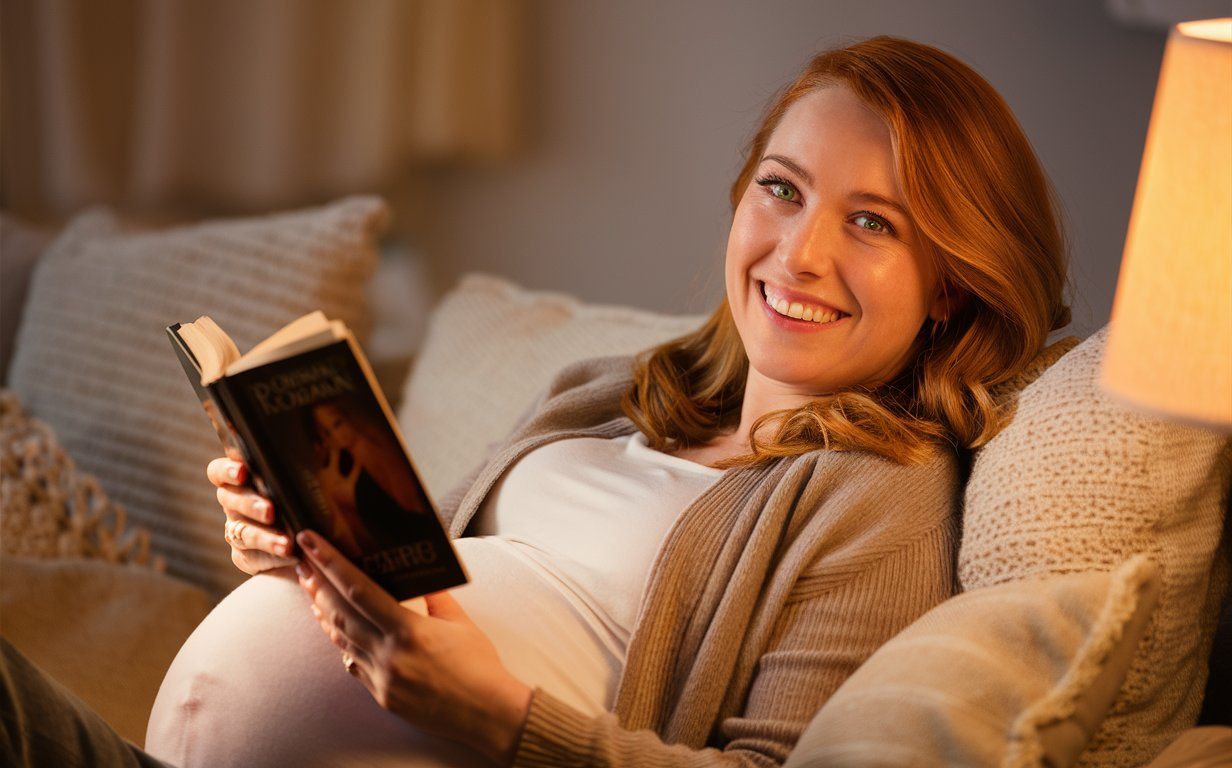 Pregnant Woman Reading