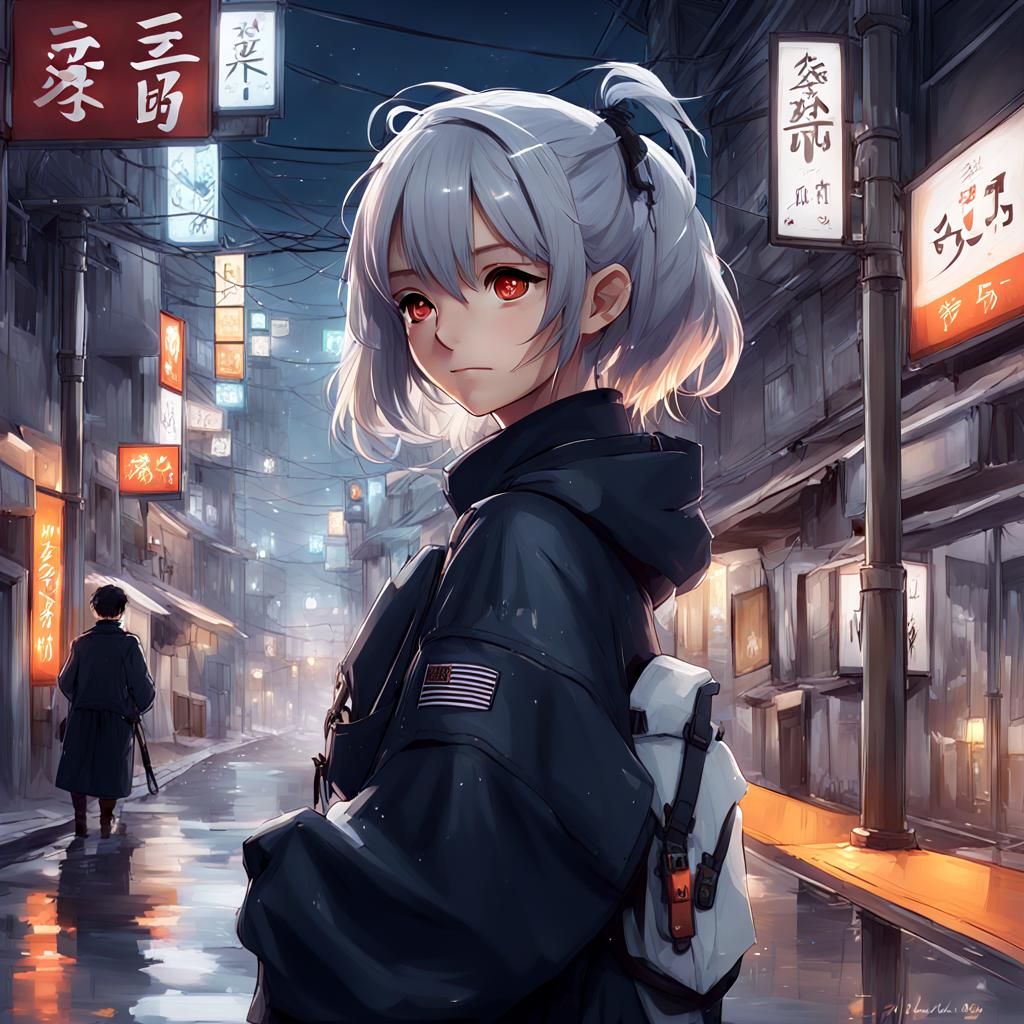 Japanese Person Eating Insects: 3D Anime Art