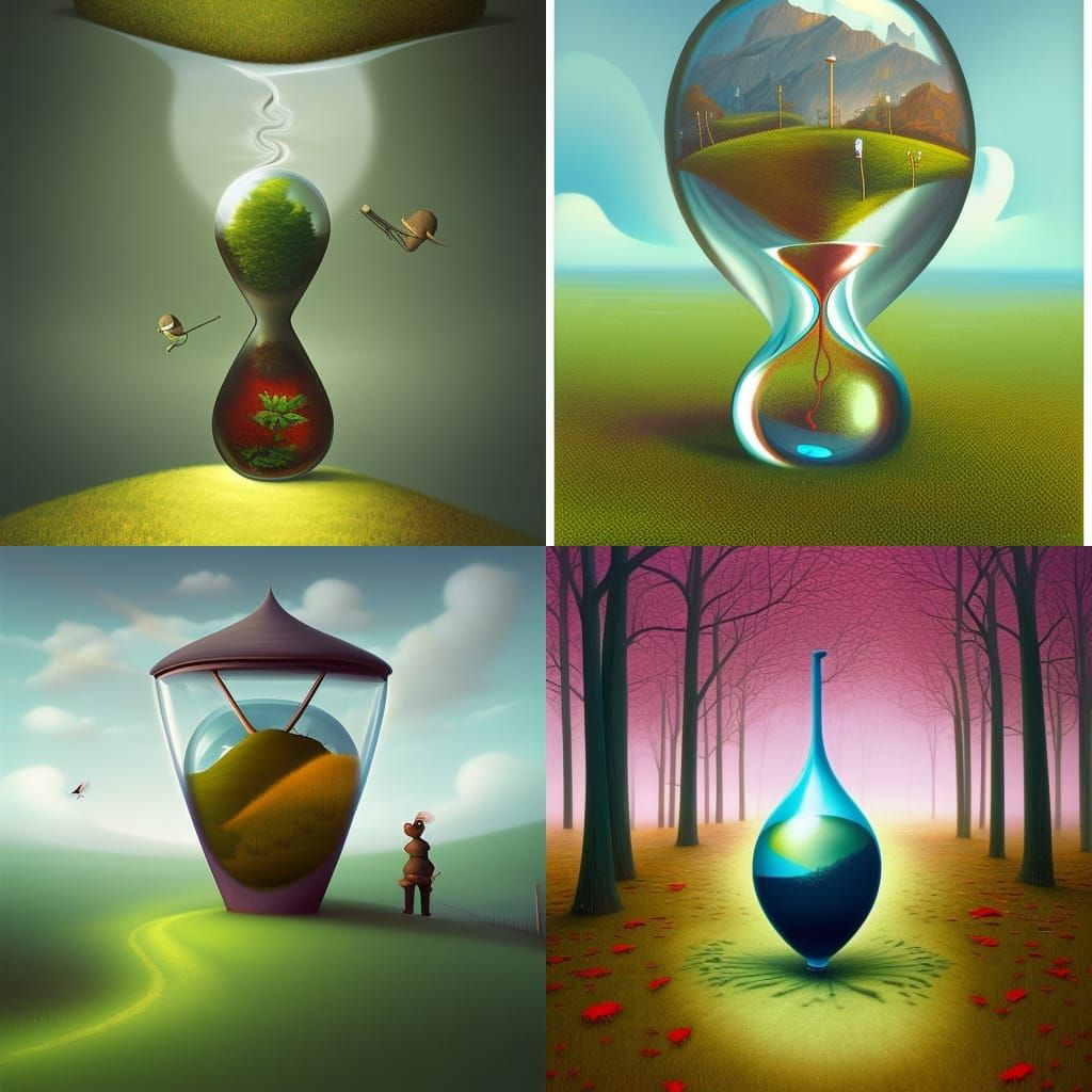 Time passin, hourglass by gediminas pranckevicius
