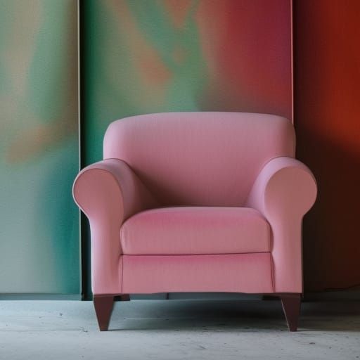 Pink armchair